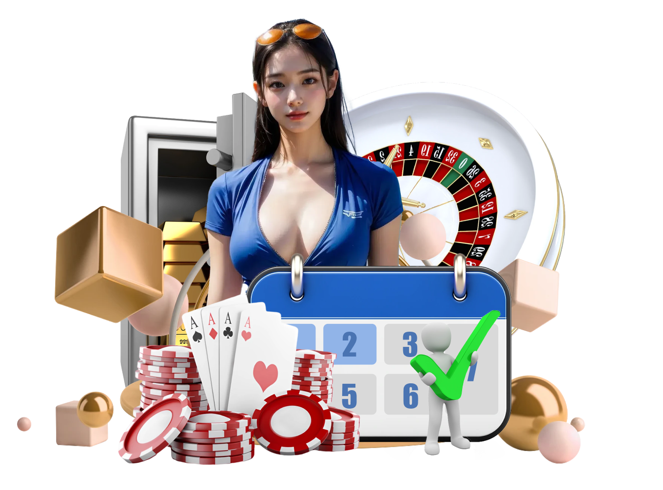Mobile phone displaying roulette wheel